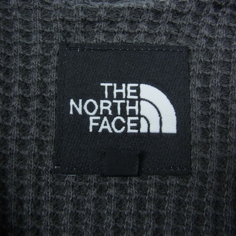 THE NORTH FACE ノースフェイス ワッフル ロングスリーブ カットソー ダークグレー系 M【中古】