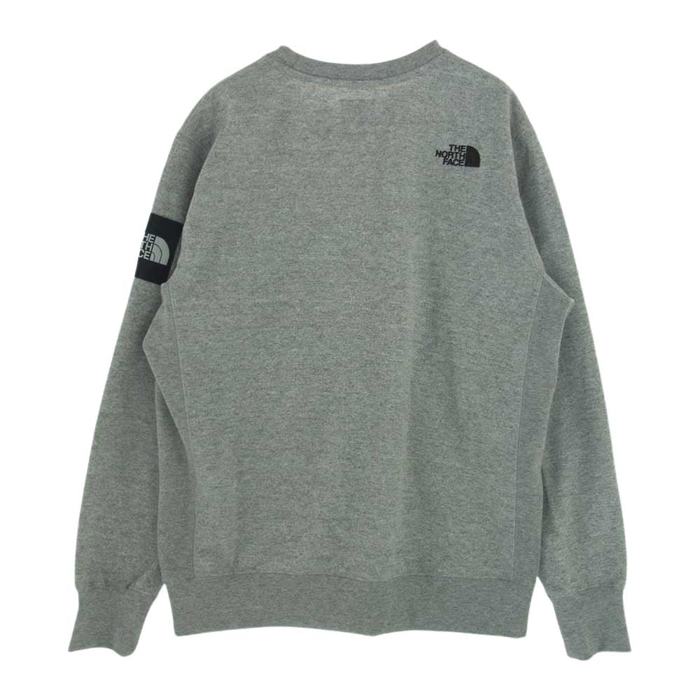 THE NORTH FACE ノースフェイス NT11832 SQUARE LOGO CREW スクエア ロゴ クルーネック スウェット グレー系 L【中古】