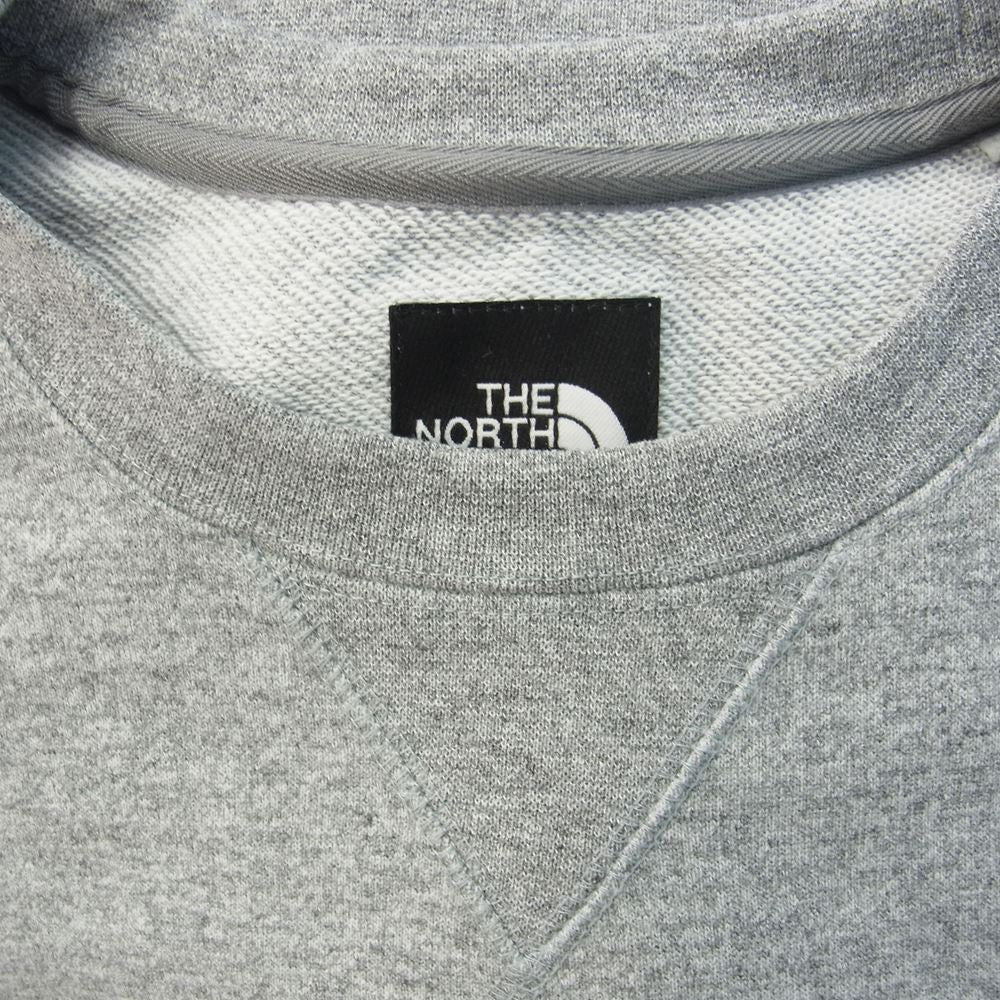 THE NORTH FACE ノースフェイス NT11832 SQUARE LOGO CREW スクエア ロゴ クルーネック スウェット グレー系 L【中古】