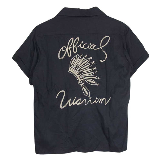 VISVIM ビズビム 16SS 0116105011029 IRVIING SHIRT S/S RAYON COTTON レーヨン オープンカラー 半袖 シャツ  ブラック系 2【中古】