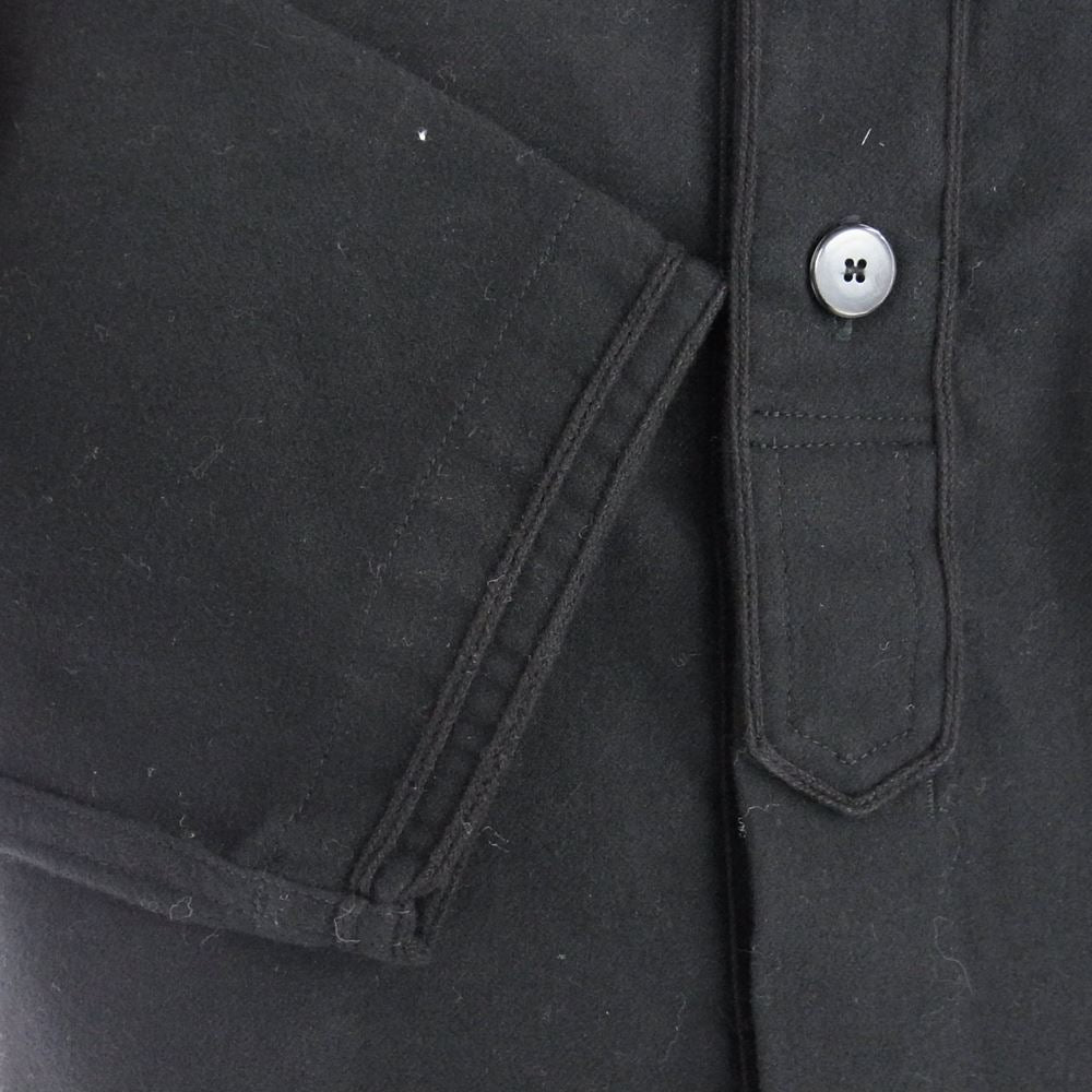 VISVIM ビズビム 17SS 117105011023 DUGOUT SHIRT ダグアウト ベースボール ウール シャツ 長袖 ブラック系 2【中古】