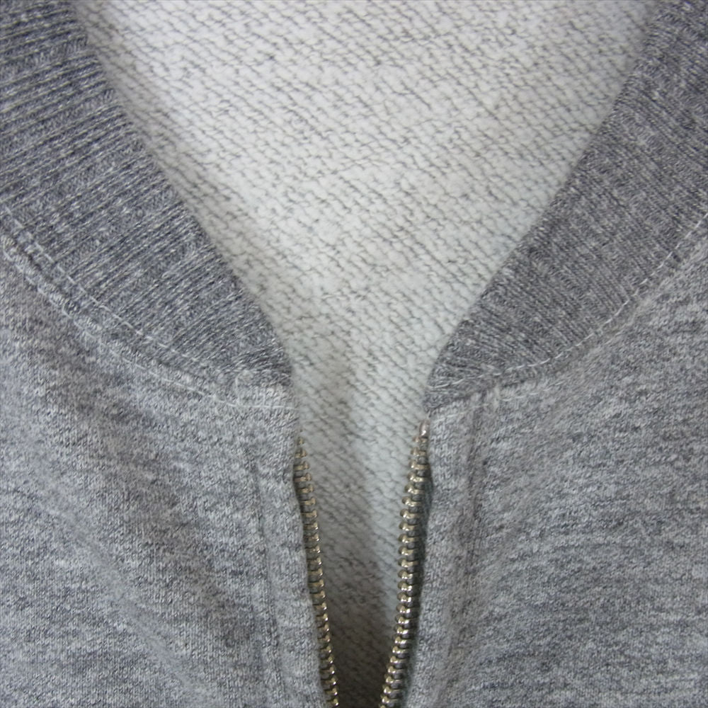 Buzz Rickson's バズリクソンズ BR65601 SET-IN ZIP SWEAT SHIRTS U.S. ARMY AIR FORCES US エアーフォース フルジップ クルー スウェット  グレー系 M【美品】【中古】