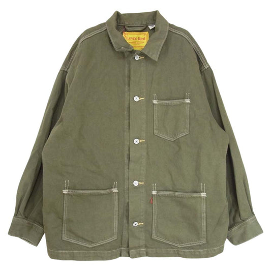 Levi's RED リーバイスレッド カバーオール ジャケット カーキ系 M【中古】