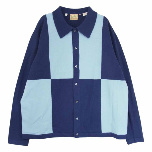 Levi's リーバイス LVC ウール シャツ カーディガン ブルー系 XL【中古】