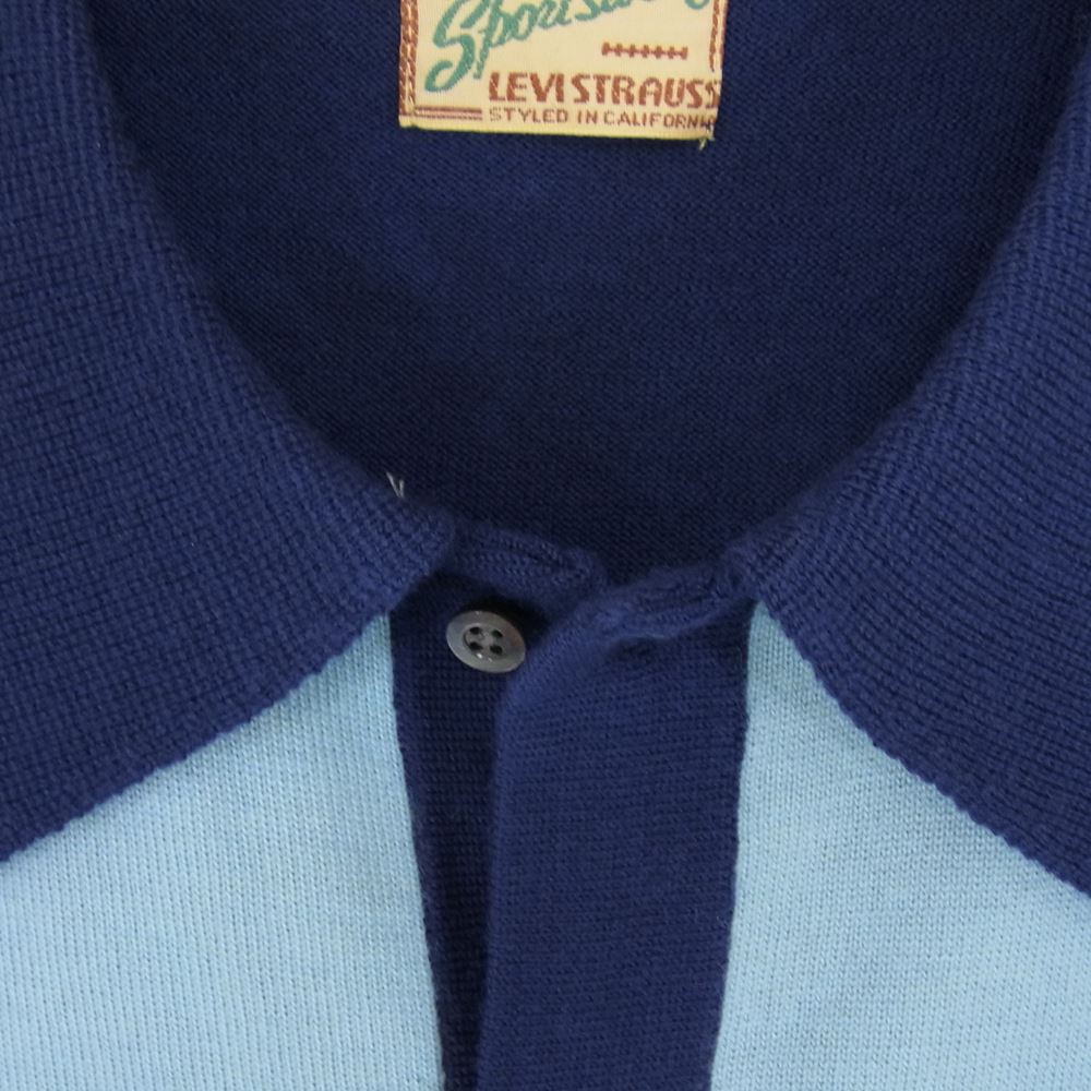 Levi's リーバイス LVC ウール シャツ カーディガン ブルー系 XL【中古】
