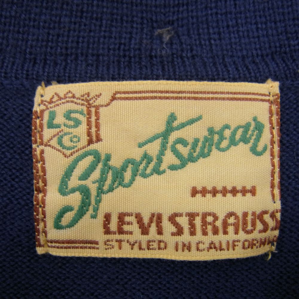 Levi's リーバイス LVC ウール シャツ カーディガン ブルー系 XL【中古】