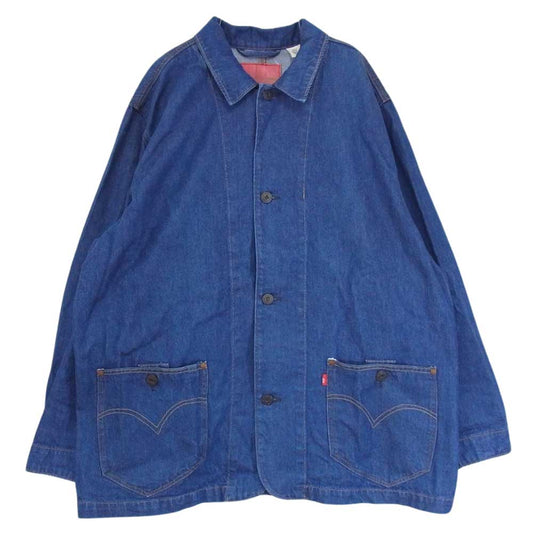 Levi's RED リーバイスレッド EJ COAT デニム ジャケット インディゴブルー系 XL【中古】