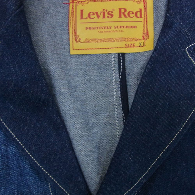 Levi's RED リーバイスレッド デニム テーラード ジャケット インディゴブルー系 XL【中古】
