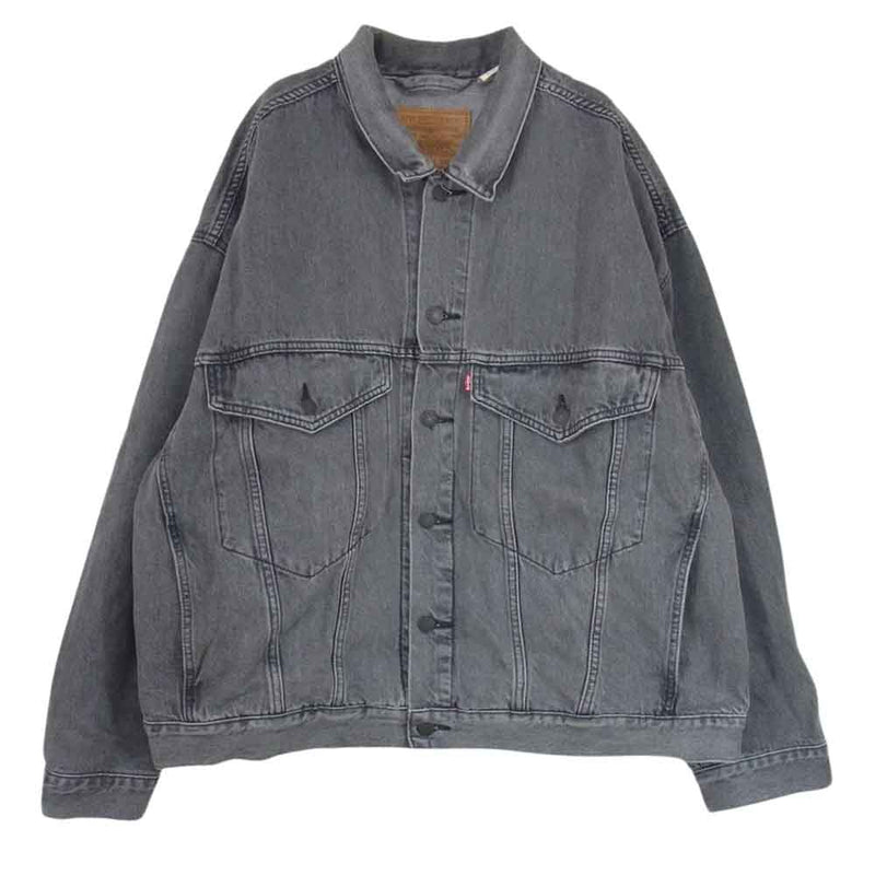 Levi's リーバイス 28789 STAY LOOSE TRUCKER ステイ ルーズ トラッカー ブラック デニム ビック シルエット ジャケット ブラック系 XL【中古】