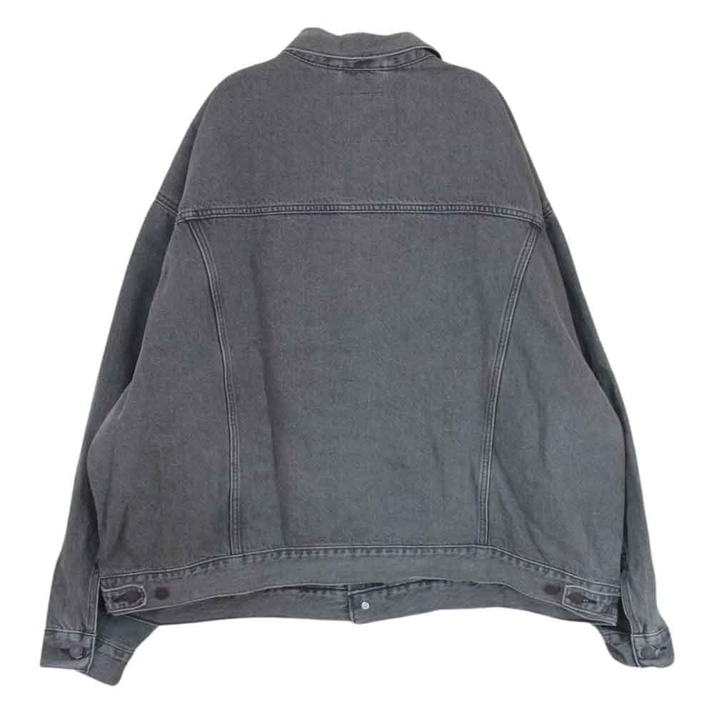 Levi's リーバイス 28789 STAY LOOSE TRUCKER ステイ ルーズ トラッカー ブラック デニム ビック シルエット ジャケット ブラック系 XL【中古】