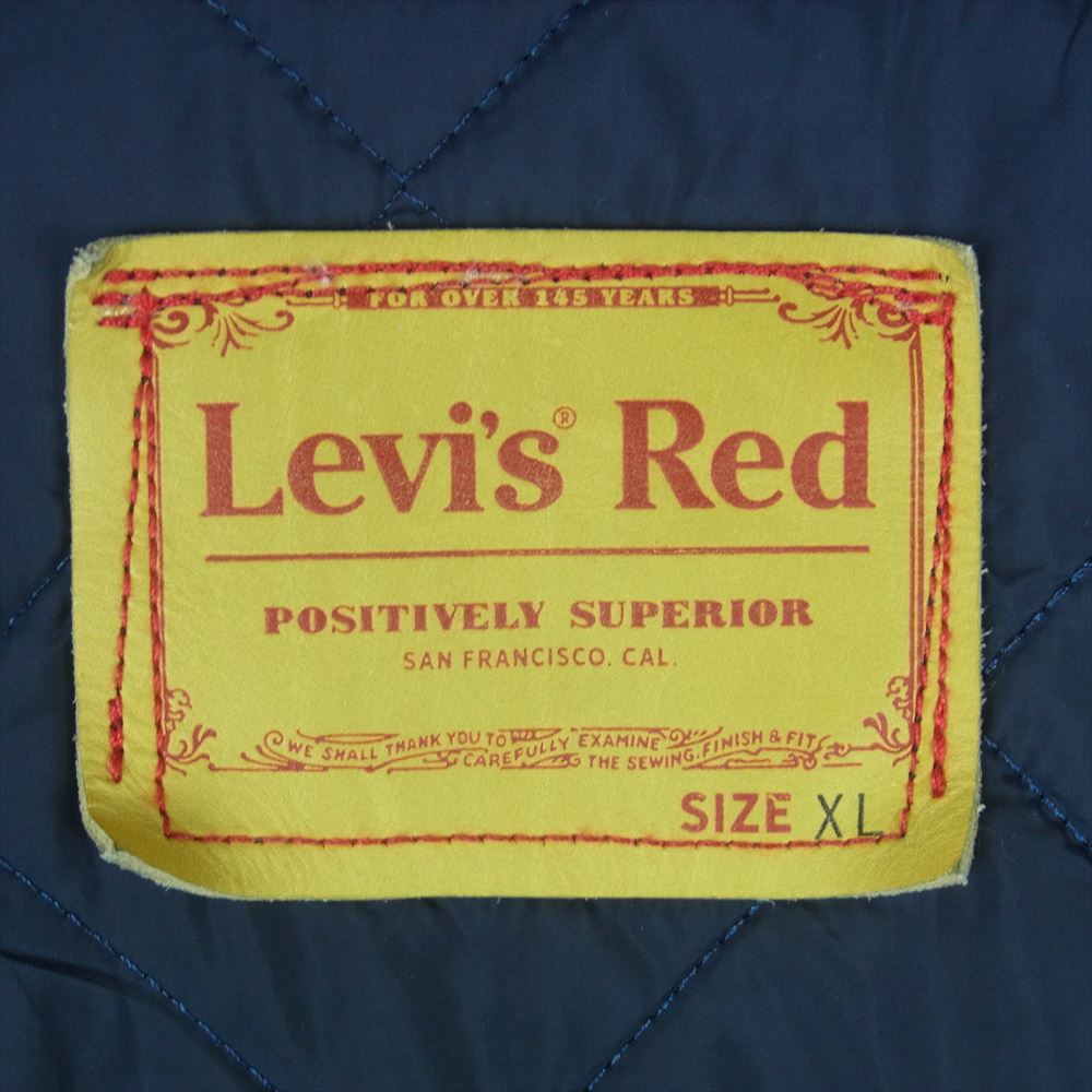 Levi's RED リーバイスレッド QUILT TYPE I TRUCKER リバーシブル キルティング デニム ジャケット インディゴブルー系 ネイビー系 XL【中古】