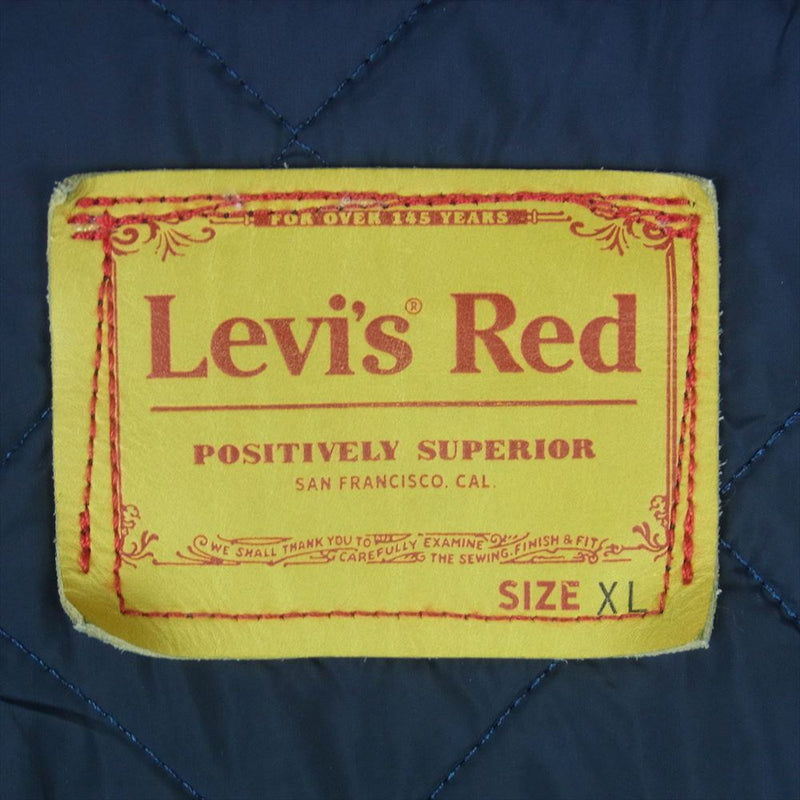 Levi's RED リーバイスレッド QUILT TYPE I TRUCKER リバーシブル キルティング デニム ジャケット インディゴブルー系 ネイビー系 XL【中古】