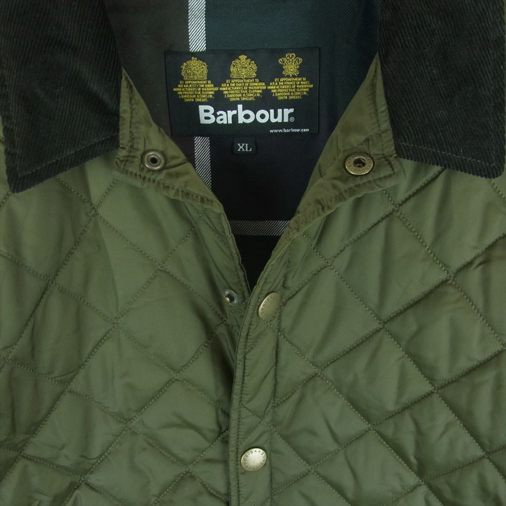 Barbour バブアー QUILT キルト キルティング ジャケット カーキ系 XL【中古】