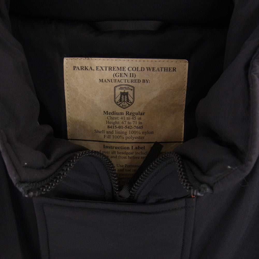 ブルックリンアームドフォース PCU LEVEL7 TYPE-2 Gen III MONSTER PARKA BLACK モンスター パーカー 中綿 ジャケット ブラック系 M【中古】