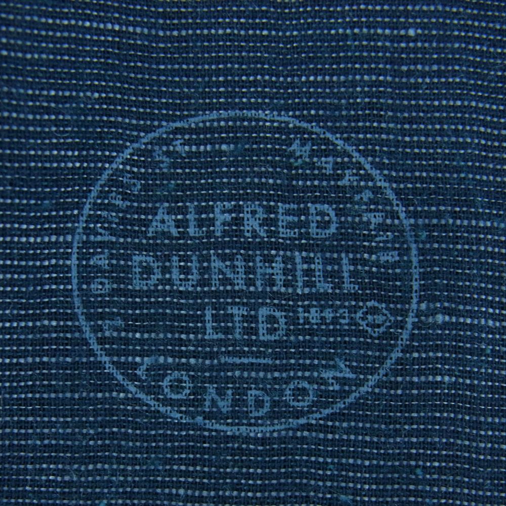 Dunhill ダンヒル イタリア製 カシミア リネン フリンジ ストール ネイビー系【中古】