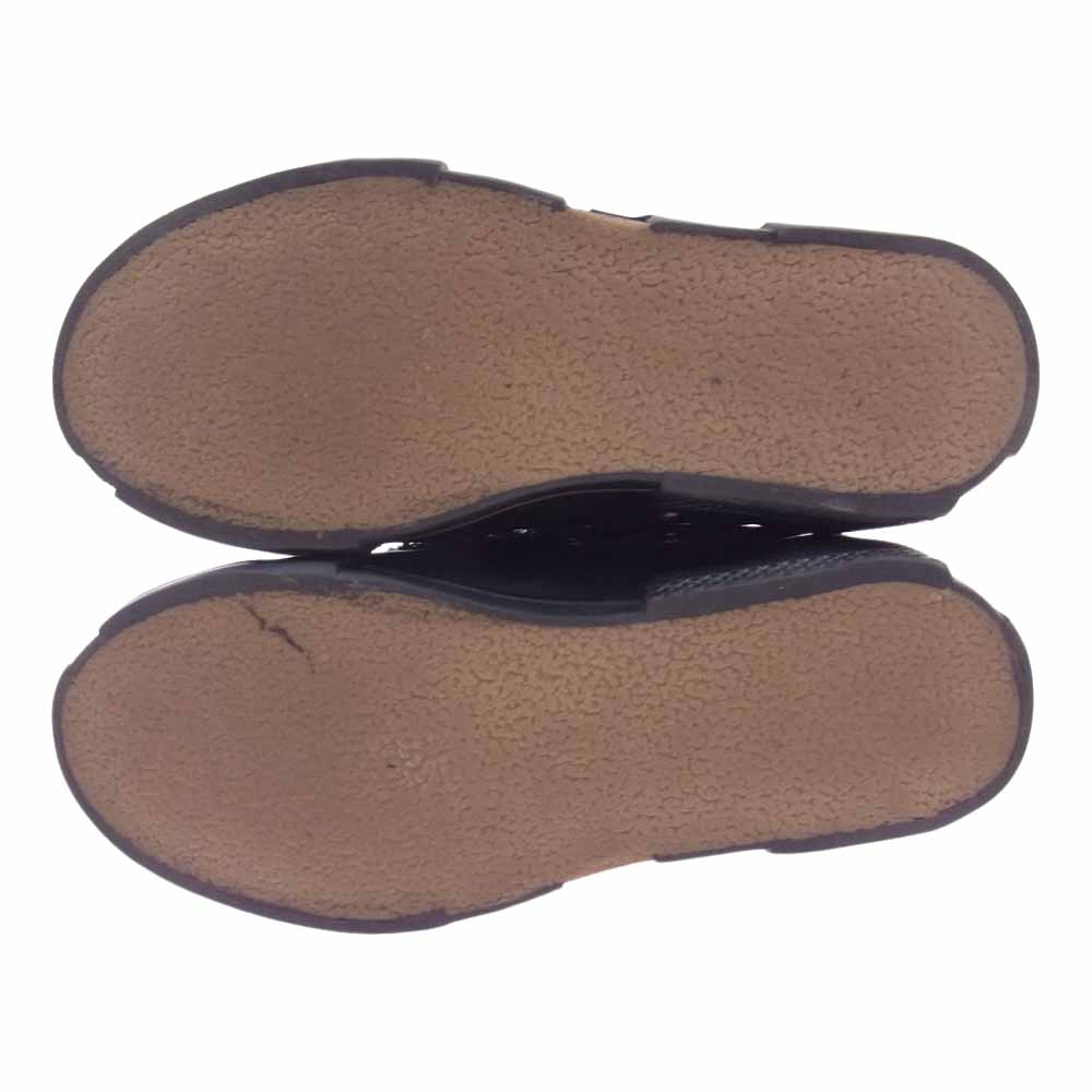 Yohji Yamamoto ヨウジヤマモト HD-E07-860 VESSEL ヴェセル コットンキャンバス ロウトップ スニーカー ブラック系 25cm【中古】