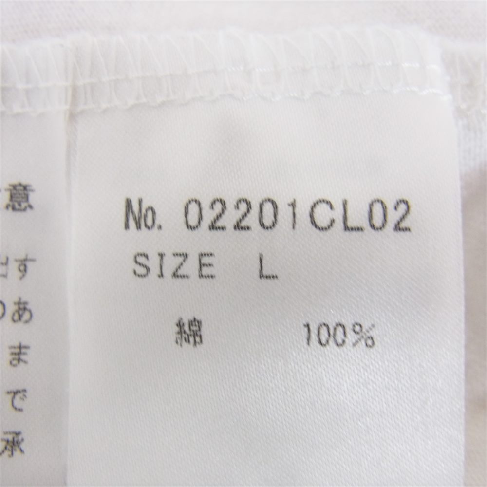 HYSTERIC GLAMOUR ヒステリックグラマー 02201CL02 HYS SPECIAL REPORT スペシャル レポート ロゴ プリント ロングスリーブ 長袖 Tシャツ ロンT ホワイト系 L【中古】
