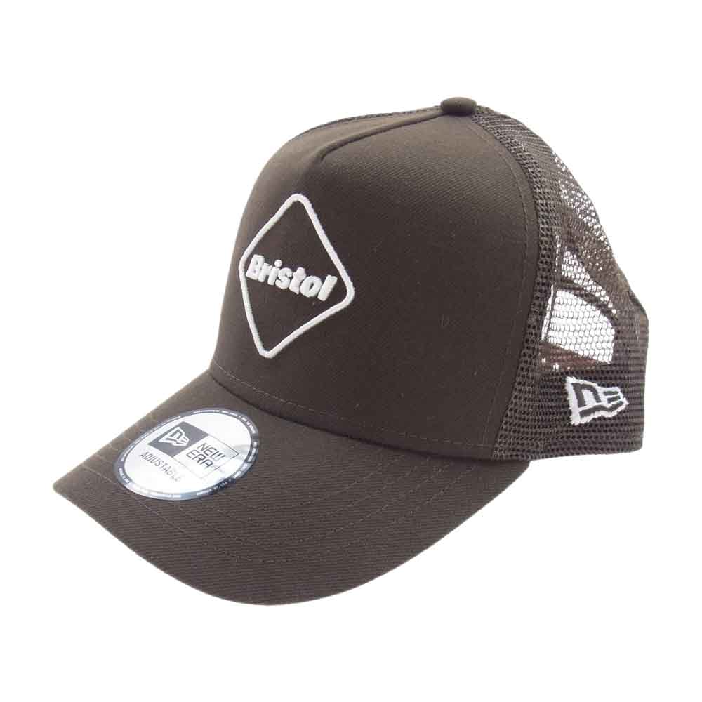 F.C.R.B. エフシーアールビー 20AW FCRB-202084 × NEW ERA ニューエラ EMBLEM MESH CAP エンブレム メッシュ キャップ ロゴ ブラウン系【中古】