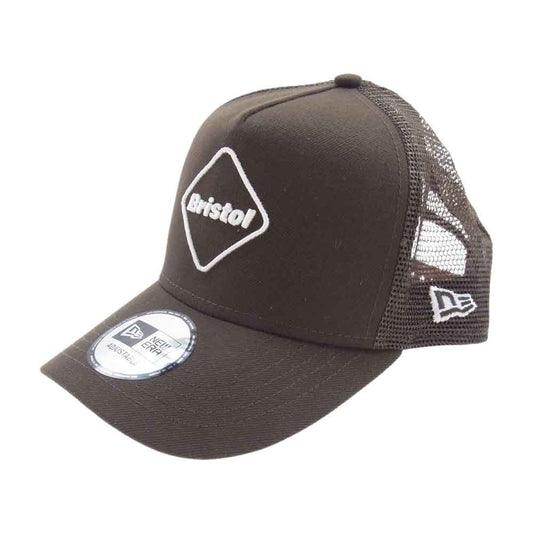 F.C.R.B. エフシーアールビー 20AW FCRB-202084 × NEW ERA ニューエラ EMBLEM MESH CAP エンブレム メッシュ キャップ ロゴ ブラウン系【中古】