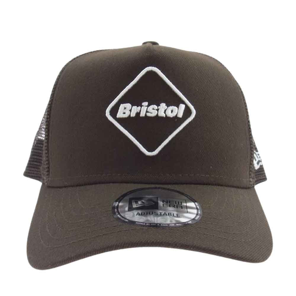 F.C.R.B. エフシーアールビー 20AW FCRB-202084 × NEW ERA ニューエラ EMBLEM MESH CAP エンブレム メッシュ キャップ ロゴ ブラウン系【中古】
