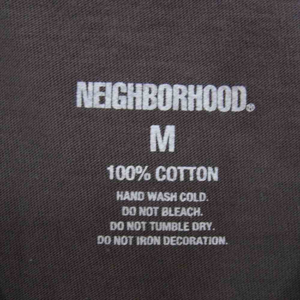 NEIGHBORHOOD ネイバーフッド 21SS GOD C-TEE.LS ラメ ロゴ プリント ロングスリーブ 長袖 Tシャツ ロンT グレー系 M【中古】