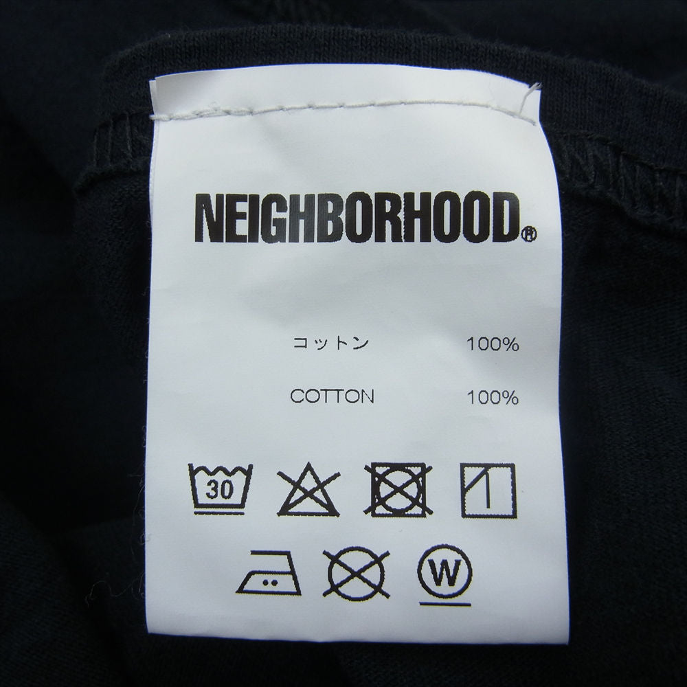 NEIGHBORHOOD ネイバーフッド × ANTI SOCIAL SOCIAL CLUB アンチソーシャルソーシャルクラブ ロゴ プリント ロングスリーブ 長袖 Tシャツ ロンT ブラック系 M【中古】