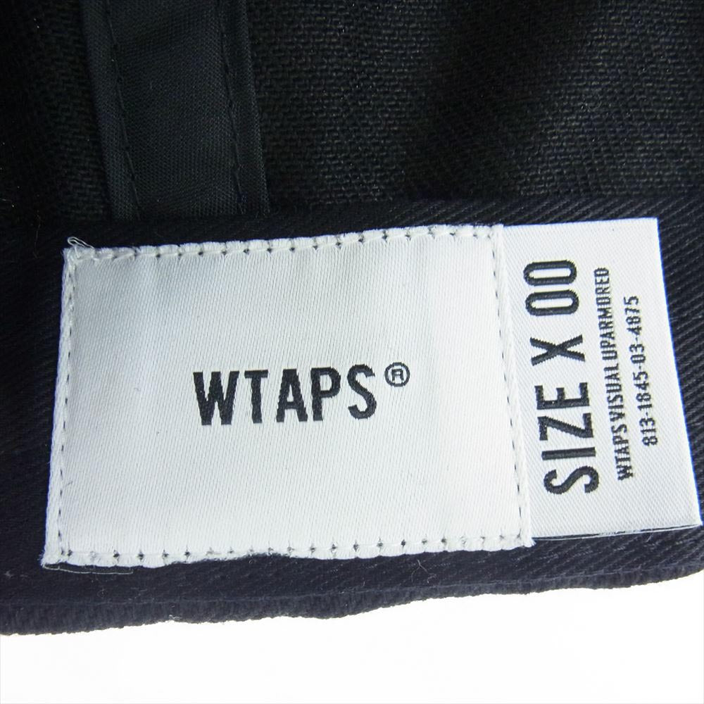WTAPS ダブルタップス 21AW 212HCDT-HT08 T-6L 01 刺繍 6パネル キャップ 帽子 ブラック系 X00【中古】