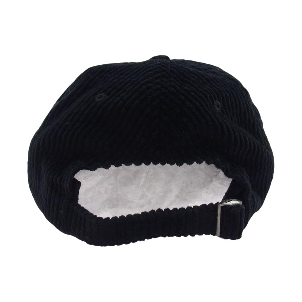 Supreme シュプリーム 20AW Ripple Corduroy Small Box 6-Panel リップル コーデュロイ スモール ボックスロゴ 6パネル キャップ 帽子 ブラック系【中古】