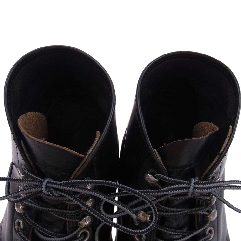 RED WING レッドウィング 8165 四角犬タグ CLASSIC ROUND クラシック ラウンド ワーク ブーツ ブラック系 8D【中古】
