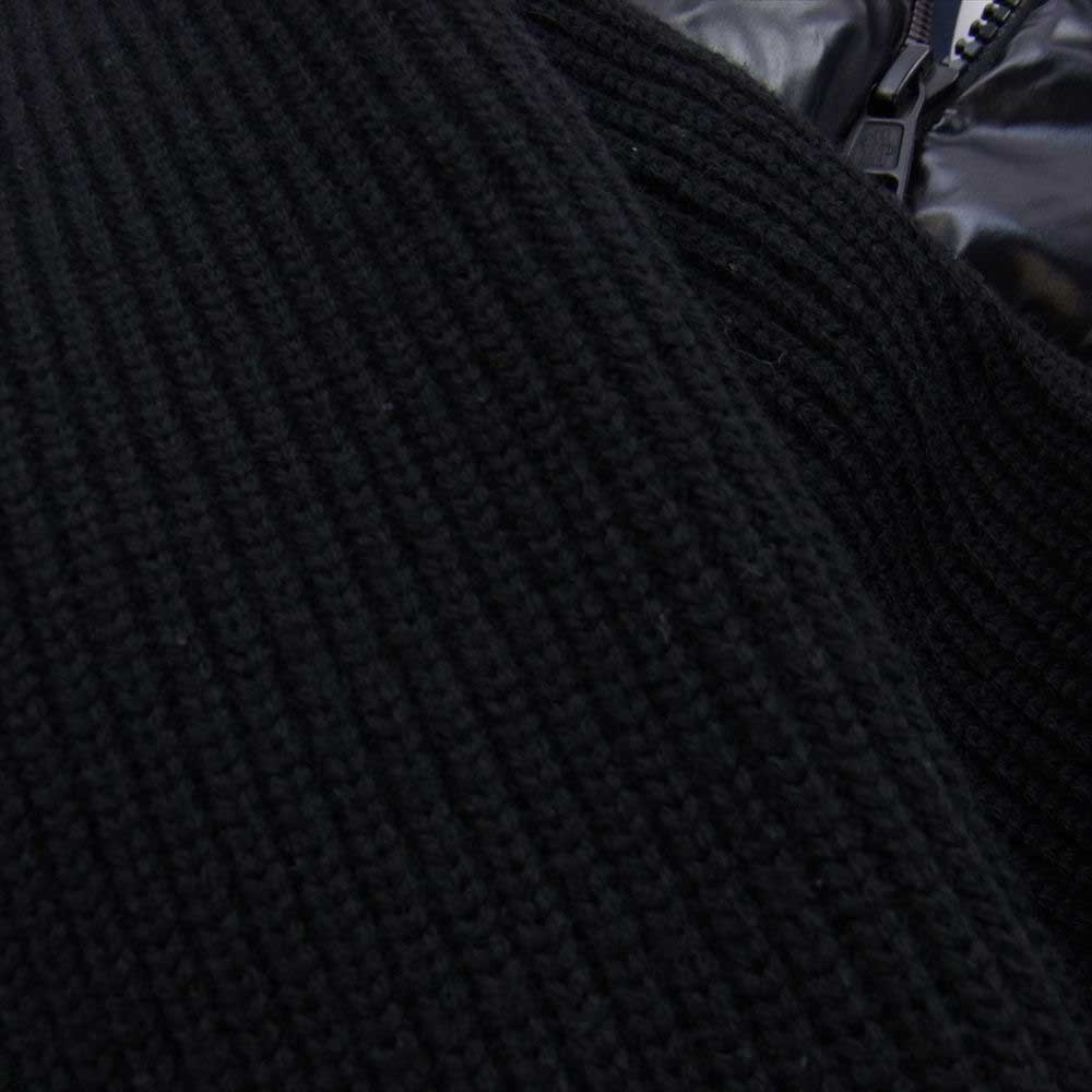 MONCLER モンクレール D20919416600 9699Z MAGLIONE TRICOT CARDIGAN ダウンカーディガン ニット切替 ライトダウンジャケット ブラック系 S【中古】