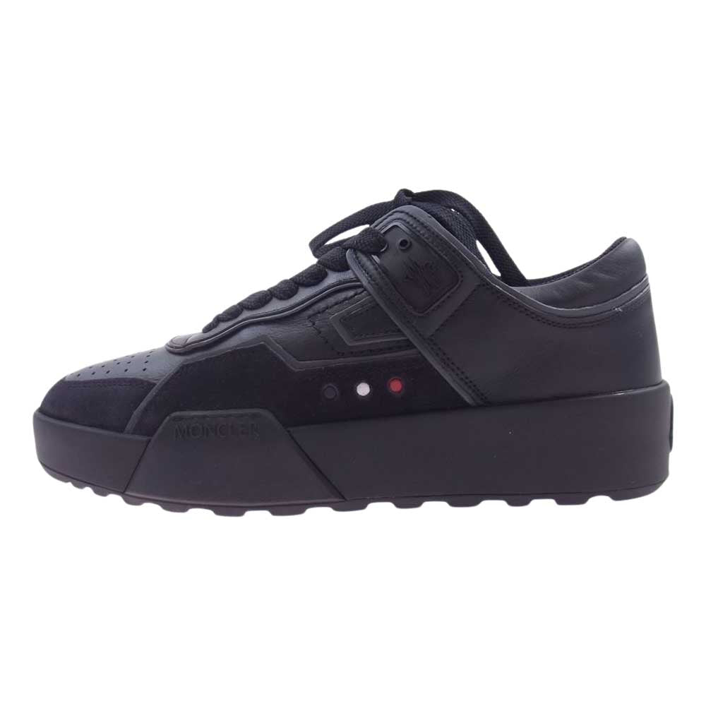 MONCLER モンクレール 4M00360 M1781 999 Promyx Space レザー レースアップ ローカット スニーカー ブラック系 41【美品】【中古】