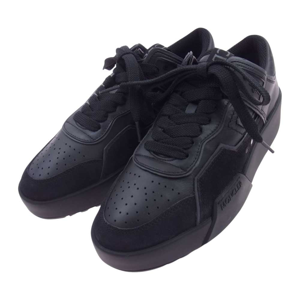MONCLER モンクレール 4M00360 M1781 999 Promyx Space レザー レースアップ ローカット スニーカー ブラック系 41【美品】【中古】