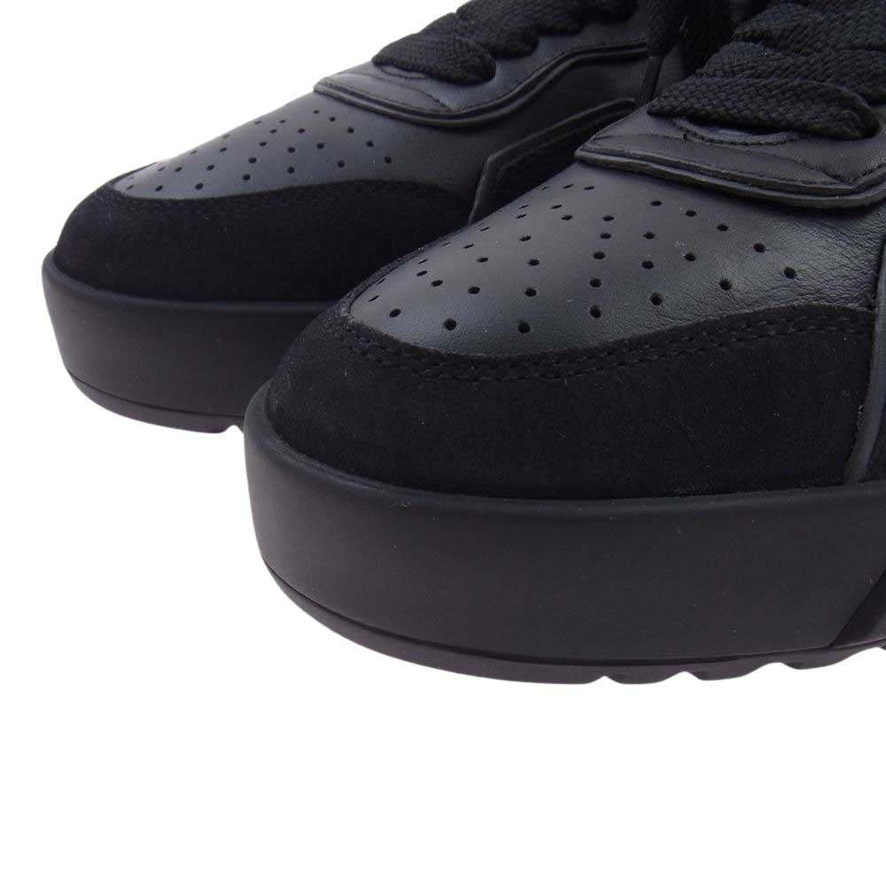 MONCLER モンクレール 4M00360 M1781 999 Promyx Space レザー レースアップ ローカット スニーカー ブラック系 41【美品】【中古】