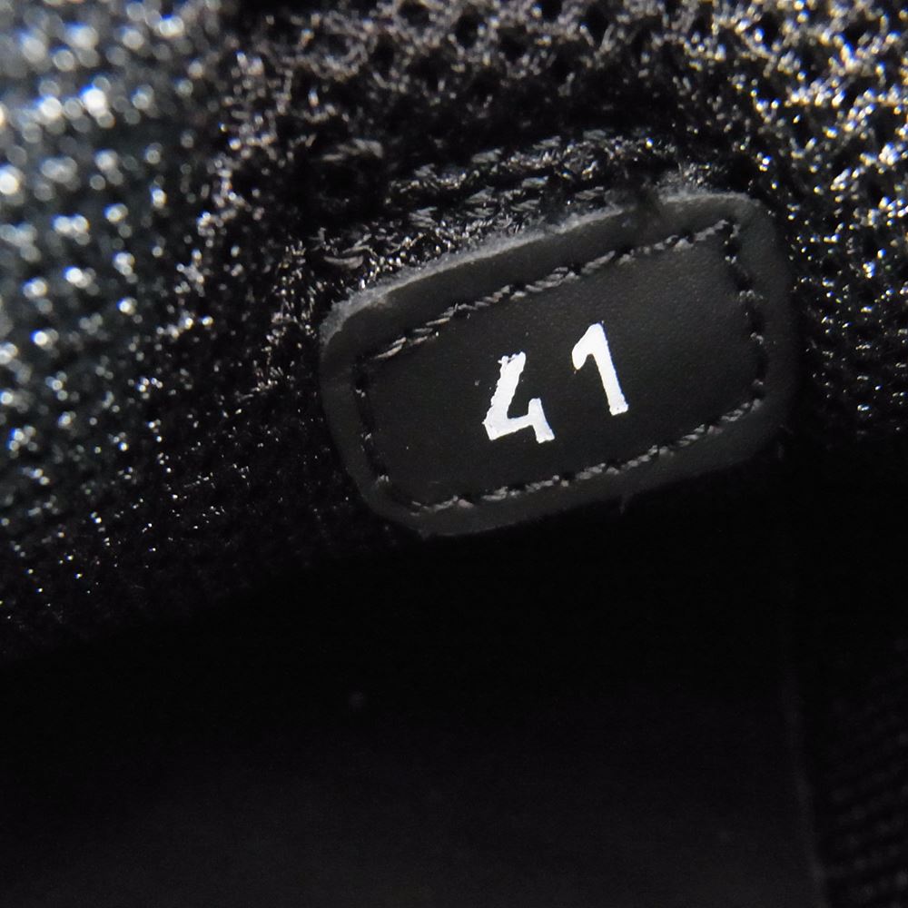 MONCLER モンクレール 4M00360 M1781 999 Promyx Space レザー レースアップ ローカット スニーカー ブラック系 41【美品】【中古】