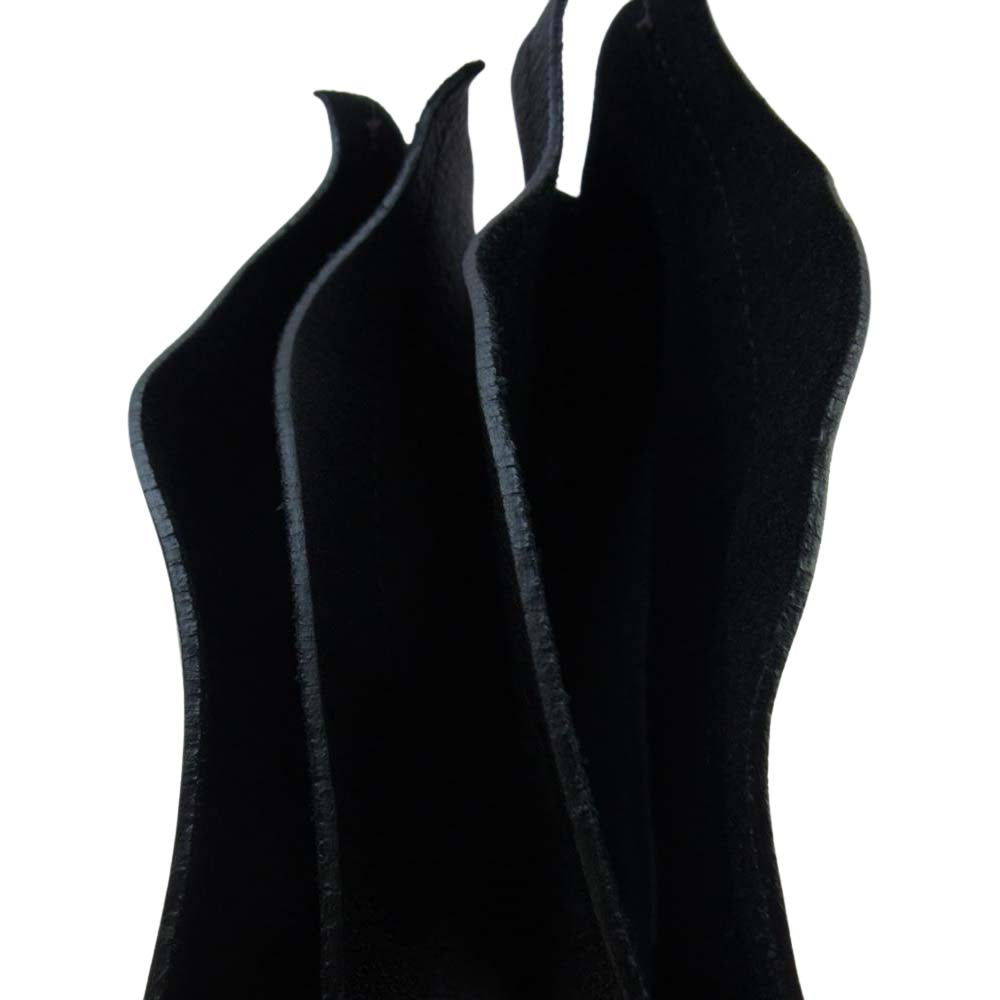 Sergio Rossi セルジオロッシ レザー切替 ロング ニー ブーツ ブラック系 36【中古】