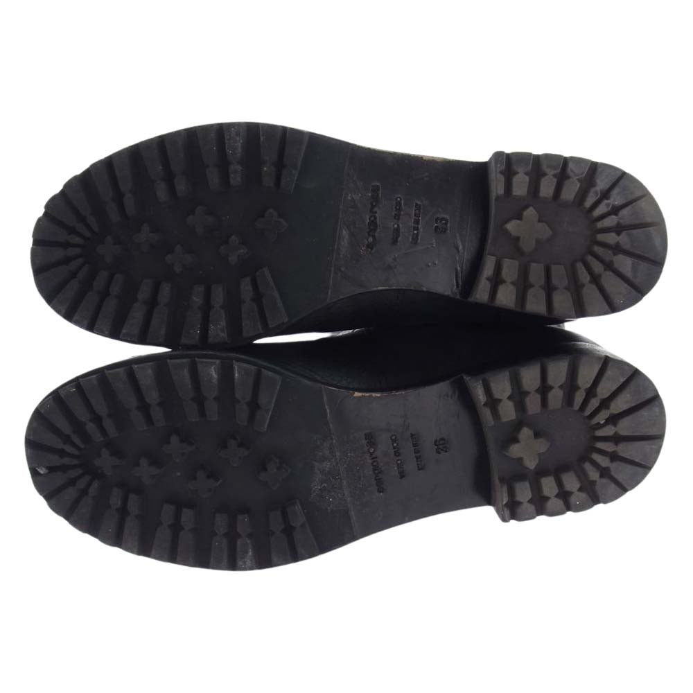 Sergio Rossi セルジオロッシ レザー切替 ロング ニー ブーツ ブラック系 36【中古】