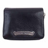 CHROME HEARTS クロムハーツ（原本無） SQ ZIP BILL スクエアジップビル スクロールラベル ダガージップ ラウンドジップ レザーウォレット 財布 ブラック系【中古】