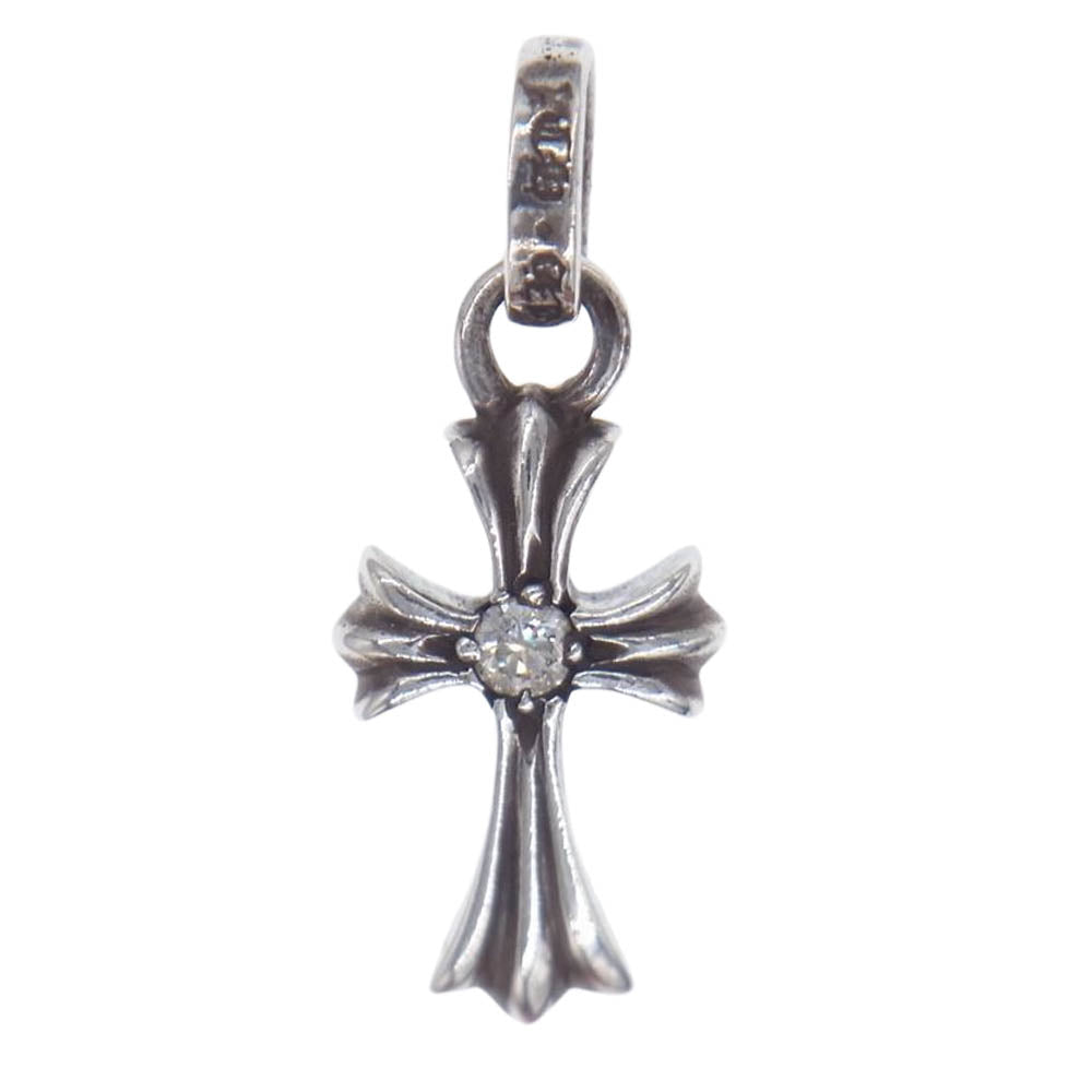 CHROME HEARTS クロムハーツ（原本有） CRS BBYFAT DMND ベイビーファット チャーム 両面1ダイヤ ペンダントトップ シルバー系【中古】