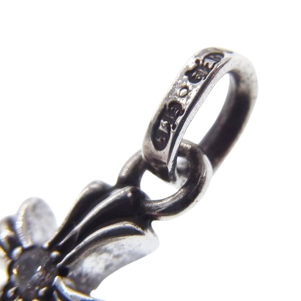 CHROME HEARTS クロムハーツ（原本有） CRS BBYFAT DMND ベイビーファット チャーム 両面1ダイヤ ペンダントトップ シルバー系【中古】