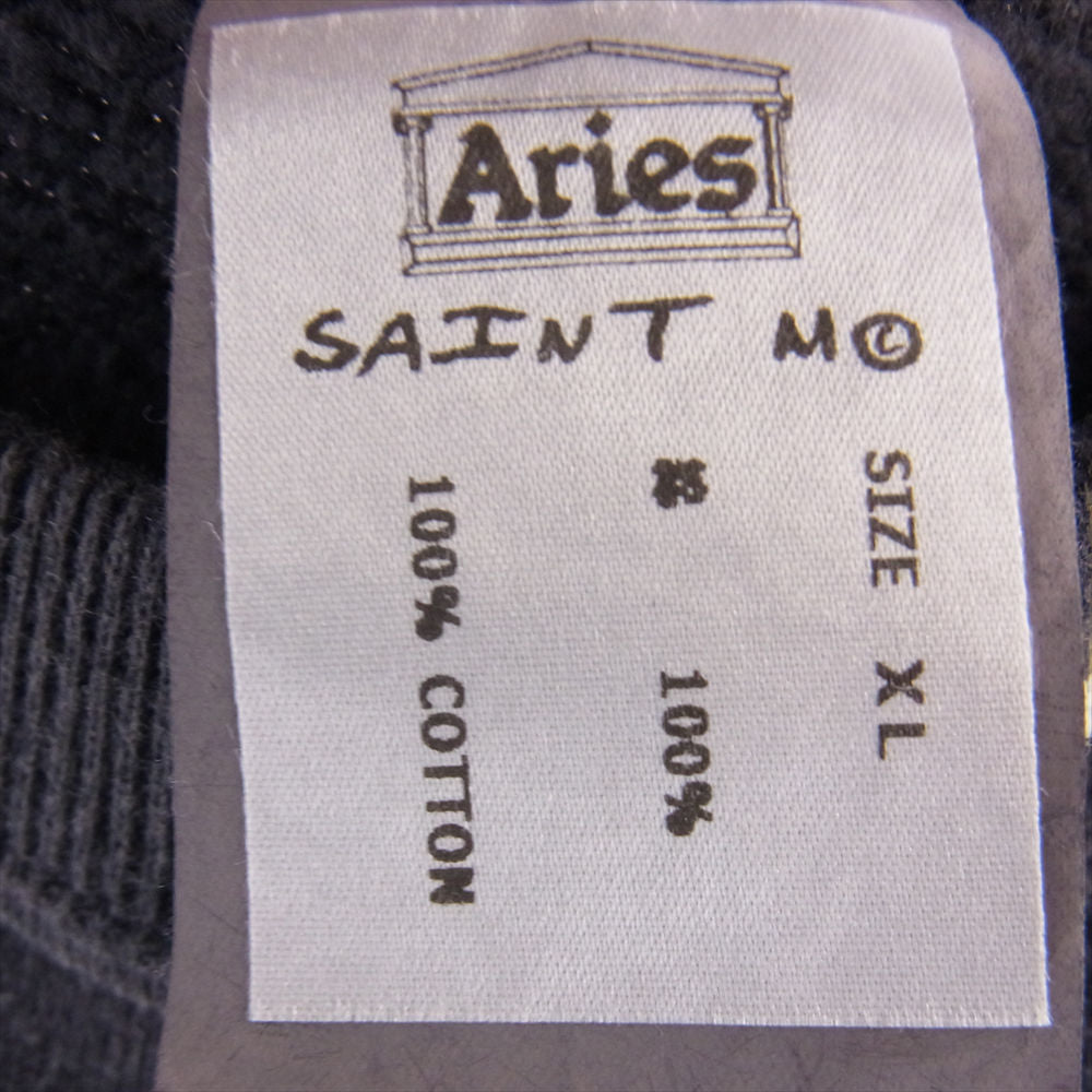 SAINT MICHAEL セントマイケル 23AW SM-A23-0000-C01 ARS CRW SWT ST ARIES アリーズ クルーネック プリント スウェット グレー系 XL【美品】【中古】