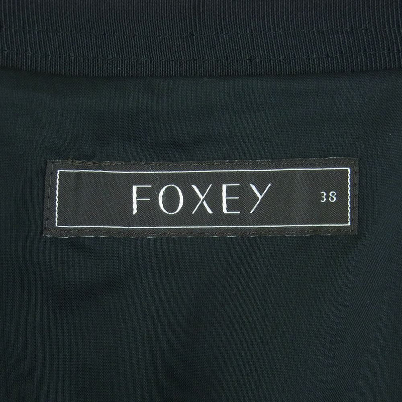 FOXEY フォクシー 25887-ASAZ19P 裏地レース付き ティアード ギャザー スカート 日本製 ブラック系 38【中古】