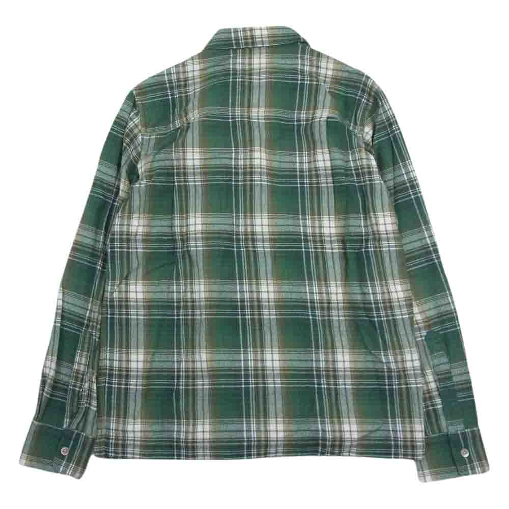 WTAPS ダブルタップス 13AW 132GWDT-SHM03S VATOS L/S SHIRTS COTTON TEXTILE ヴァトス 長袖 シャツ コットン テキスタイル チェック グリーン系 M【中古】