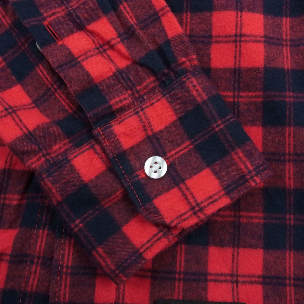 WTAPS ダブルタップス 14AW 142GWDT-SHM12 YOUTHFUL DAYS TARTAN L/S SHIRT COTTON TEXTILE ユースフルデイズ タータン チェック 長袖 シャツ レッド系 M【中古】