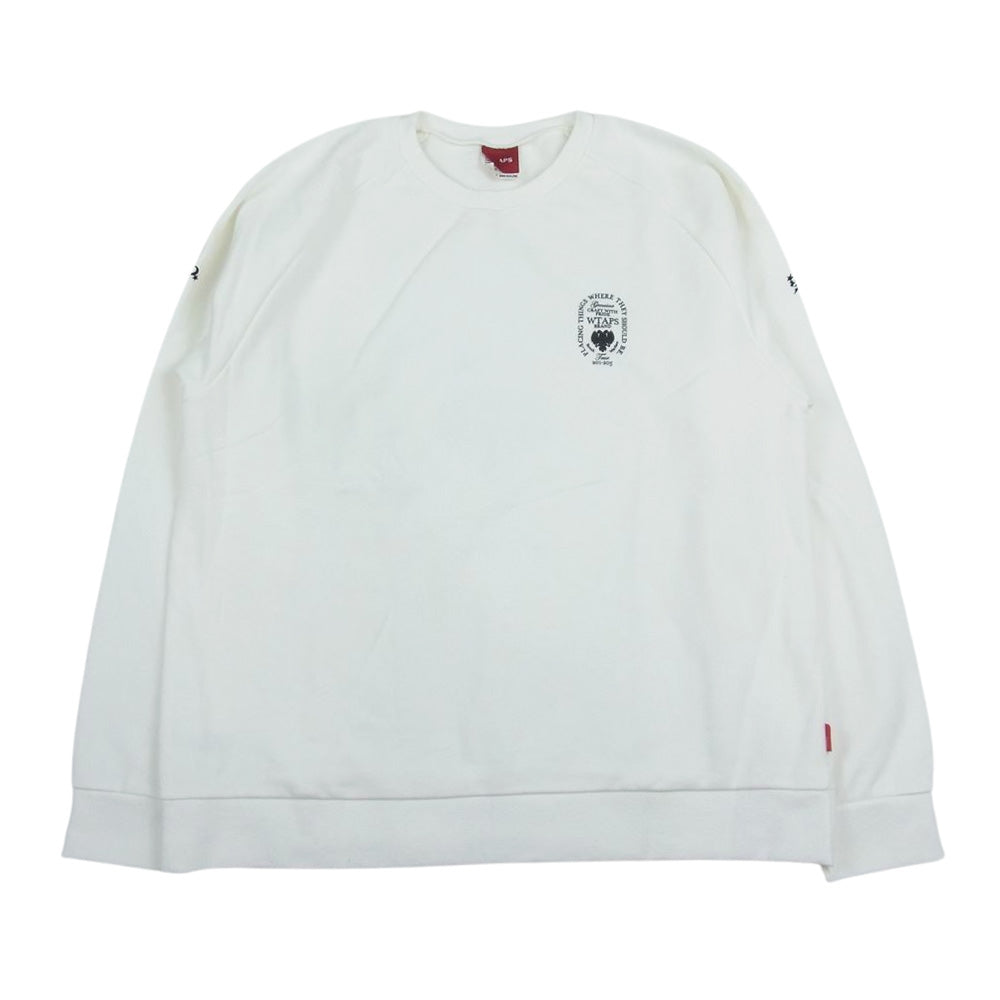 WTAPS ダブルタップス SCREEN スクリーン プリント クルーネック スウェット ホワイト系 M【中古】