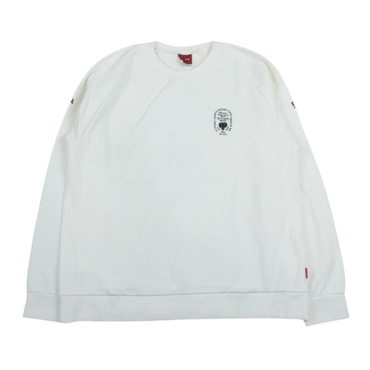 WTAPS ダブルタップス SCREEN スクリーン プリント クルーネック スウェット ホワイト系 M【中古】