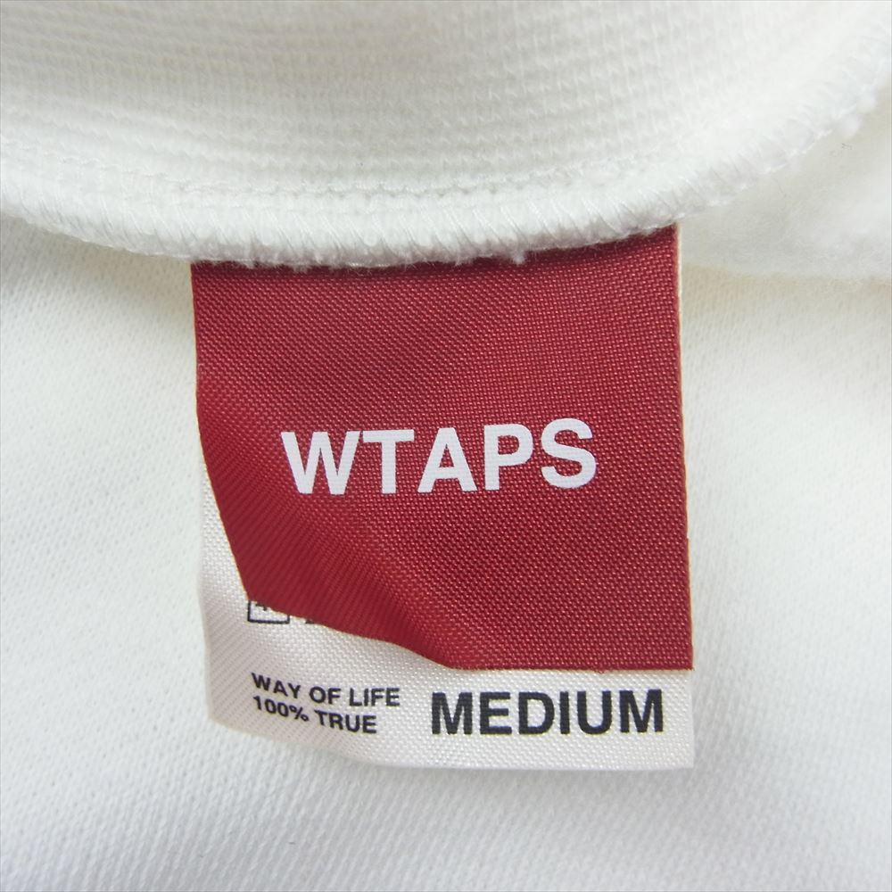 WTAPS ダブルタップス SCREEN スクリーン プリント クルーネック スウェット ホワイト系 M【中古】