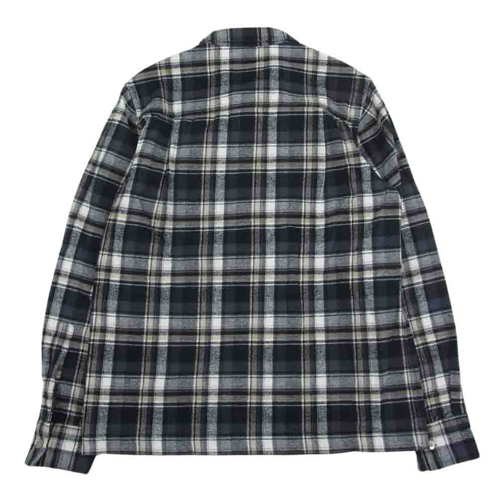 WTAPS ダブルタップス 14AW 142GWDT-SHM05 VATOS L/S SHIRTS TEXTILE バトス チェック ネル シャツ 長袖 グレー系 M【中古】