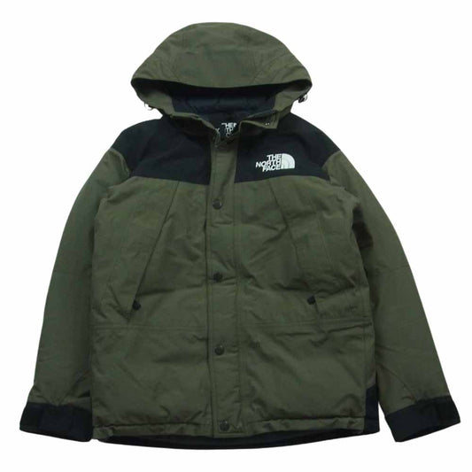 THE NORTH FACE ノースフェイス ND91930 Mountain Down Jacket マウンテン ダウン ジャケット カーキ系 ブラック系 ニュートープ NT S【中古】