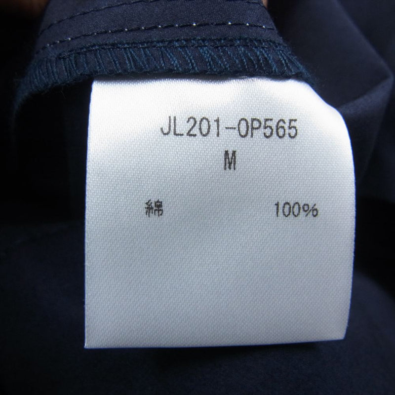 ジョンリンクス JL201-OP565 ステッチデザイン ロング シャツドレス ワンピース ネイビー系 M【中古】