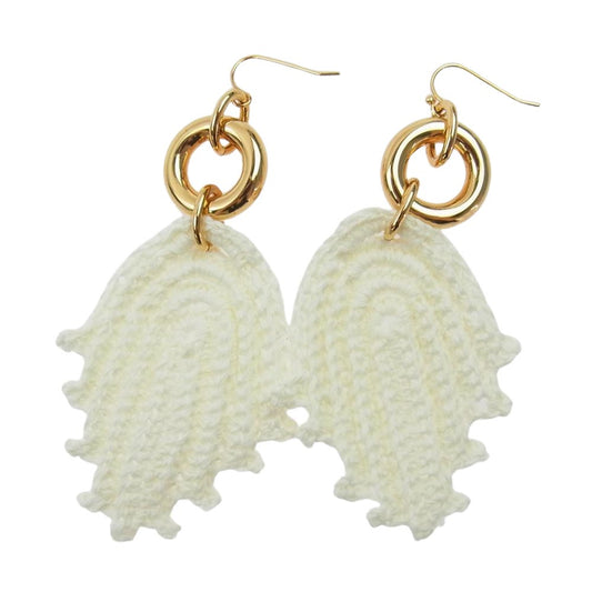 JIL SANDER ジルサンダー JSPS836112WSS78016 購入時証明書付属 4Thread ドロップ ピアス ゴールド系 オフホワイト系【中古】